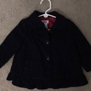 Baby Girl Navy Peacoat - 12 months